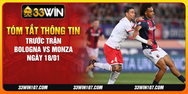 Tóm tắt thông tin trước trận Bologna vs Monza ngày 18/01